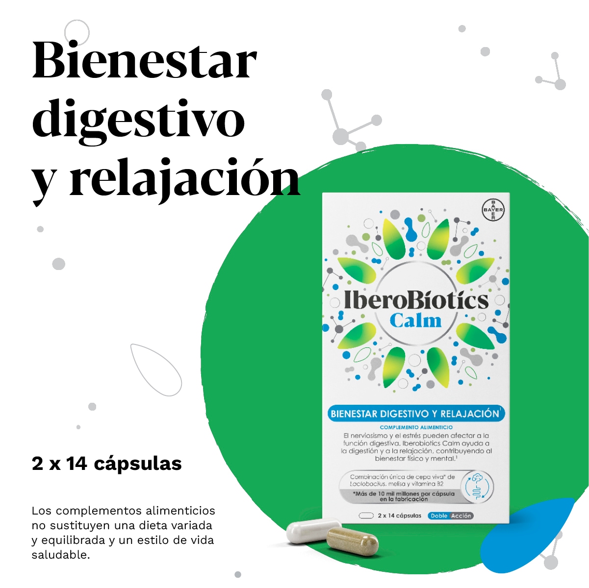 IberoBiotics® Calm para el bienestar digestivo y la relajación
